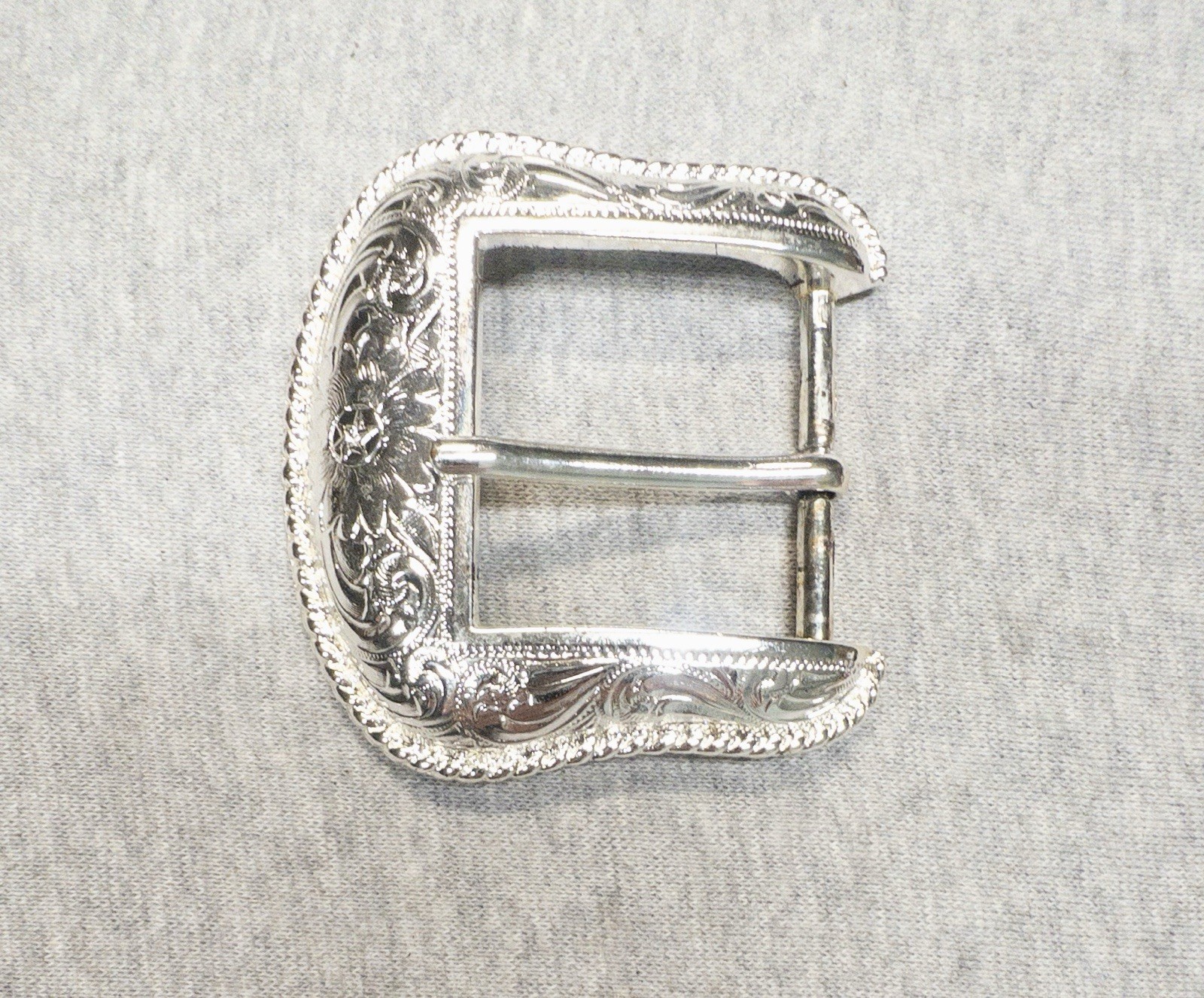 Silver Tone Womens Western Filigree Floral Scrolled Belt Buckle Rodeo Cowgirl