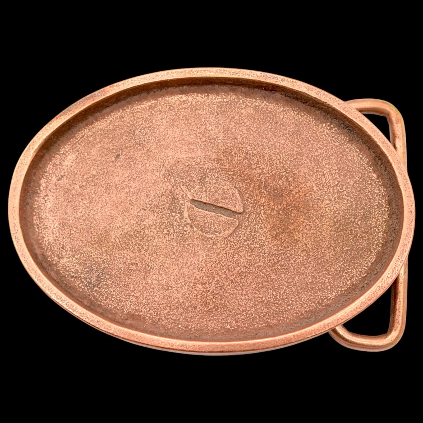 Solid Brass Oval Belt Buckle Blank for Leather Insert by BTS [ca. 1970s]