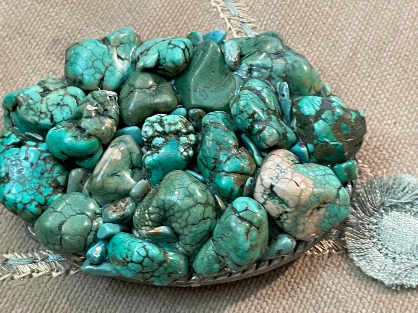 Turquoise Blue Color Stone Belt Buckle – Ivan China