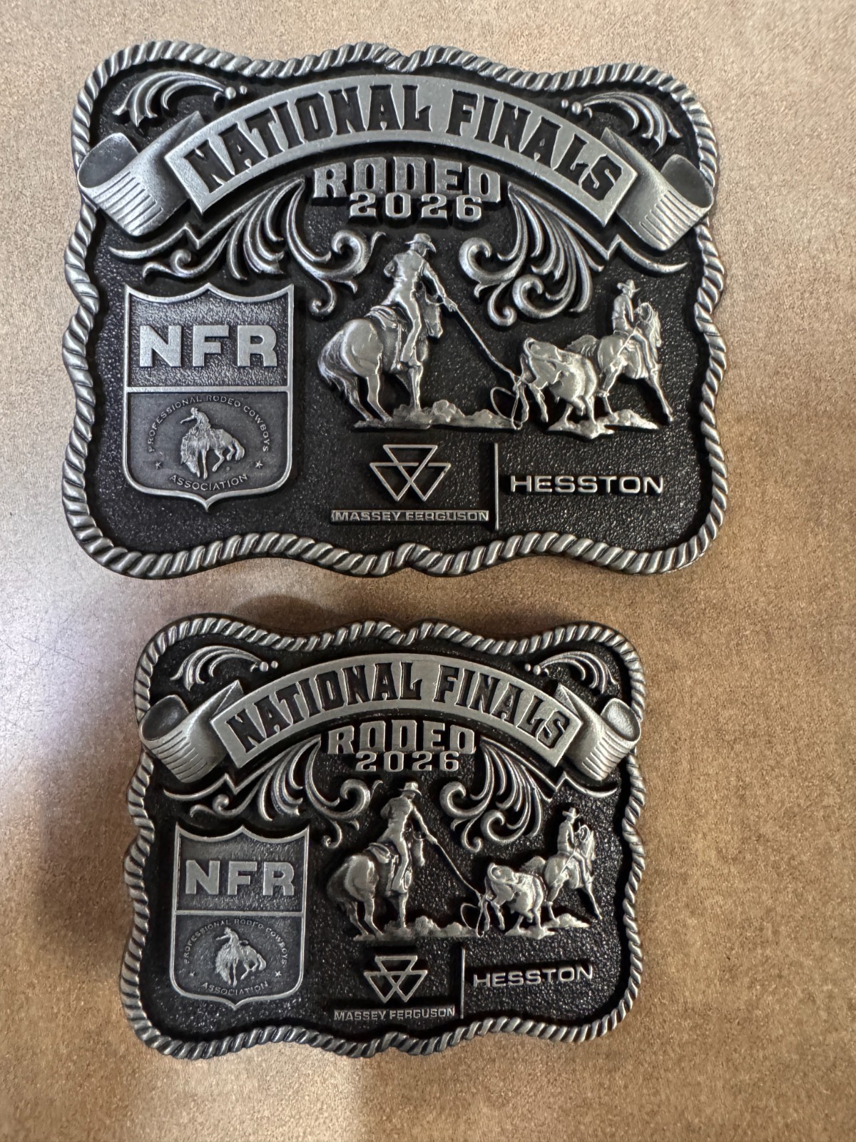 NEW!! 2026 «Adult & Youth» Hesston National Finals Rodeo Belt Buckle