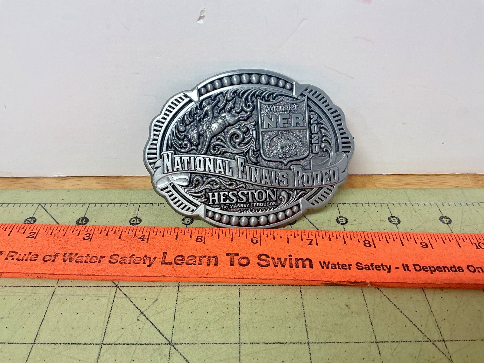 HESSTON 2020 National Finals Rodeo NFR Wrangler adult belt buckle