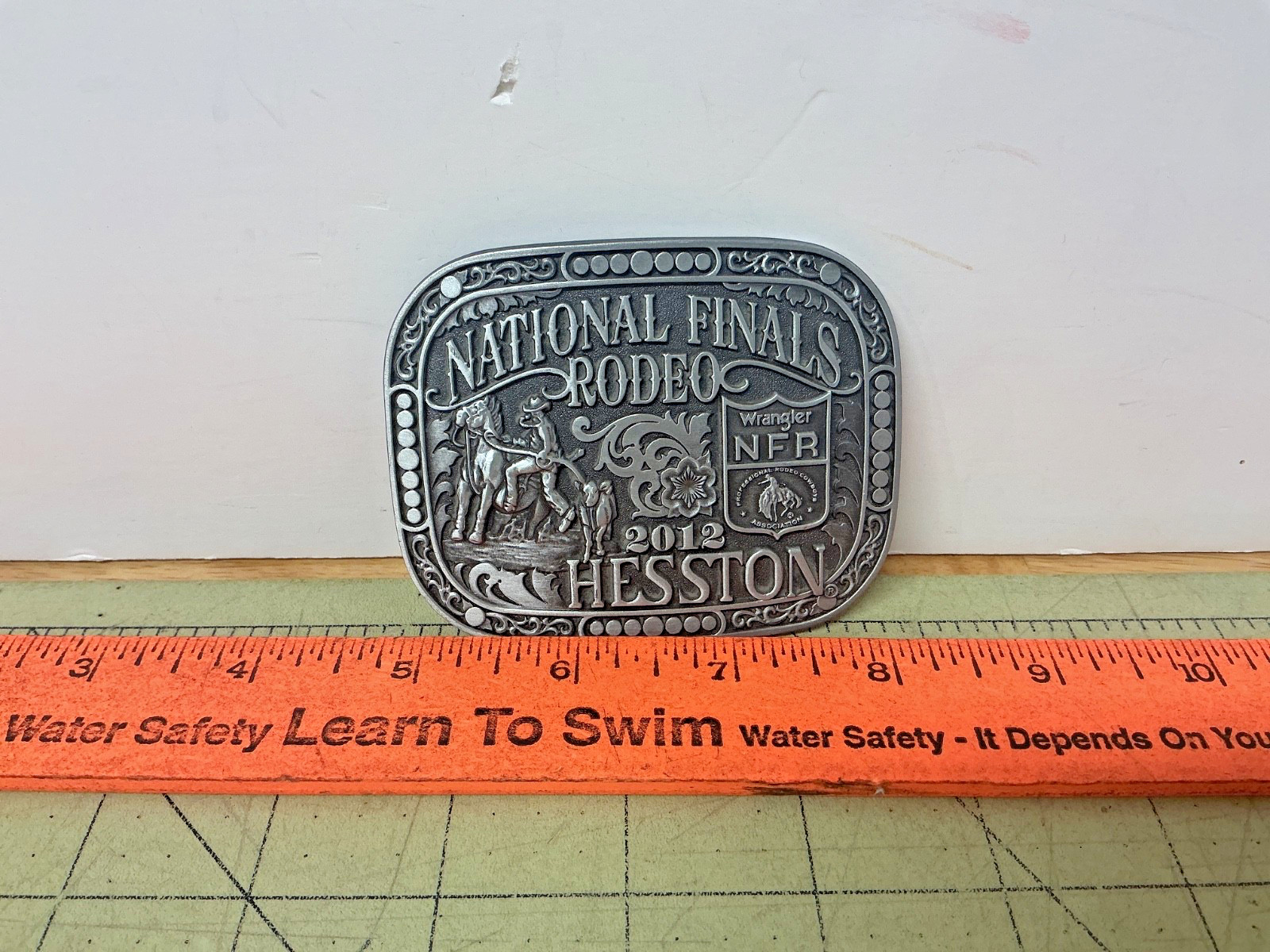 HESSTON 2012 National Finals Rodeo NFR Wrangler adult belt buckle