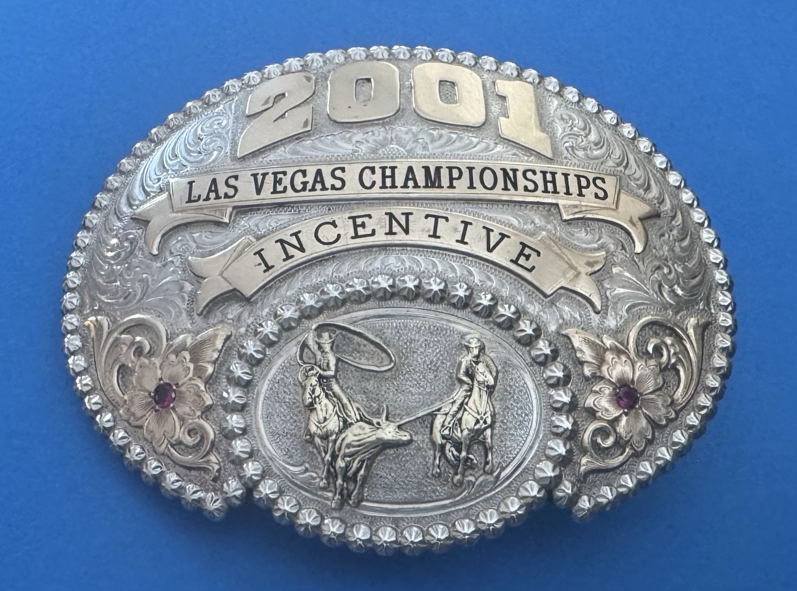 VTG 2001 Las Vegas Championships INCENTIVE WSTR USTRC Gist Trophy Belt Buckle